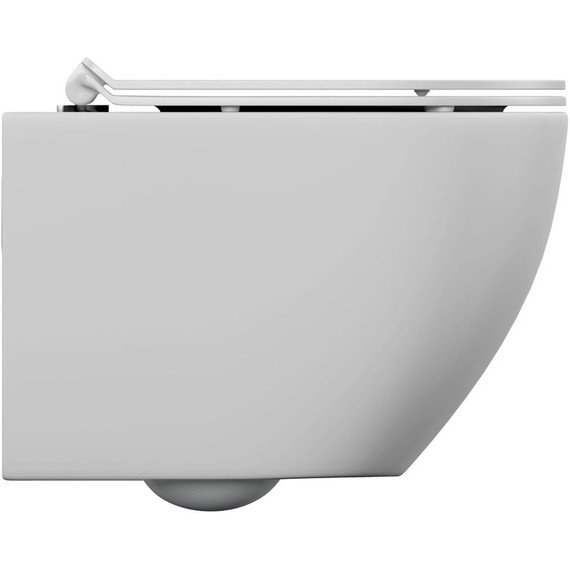 Унитаз подвесной безободковый Cersanit Brasko Vortex DPL EO Slim A68915 с тонкой крышкой микролифт (система смыва Торнадо) - фото 11