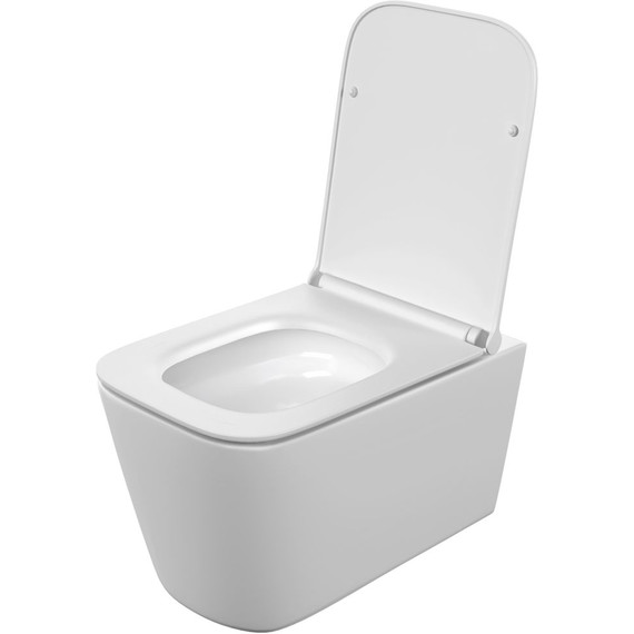 Унитаз подвесной безободковый Cersanit Crea Vortex DPL EO Slim A68916 с тонкой крышкой микролифт (система смыва Торнадо) - фото 4