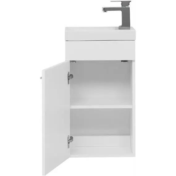 Тумба подвесная с раковиной Aquanet Нота 40 см L (Moduo) 00246954, белый - фото 5