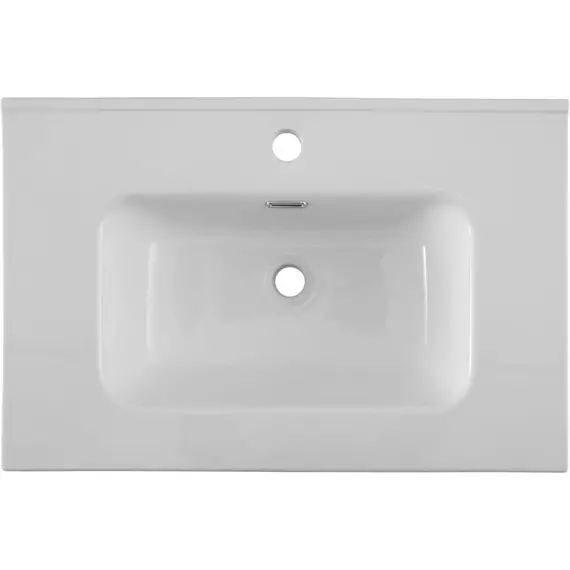 Тумба подвесная с раковиной Aquanet Милан 70 см 00336368, белый глянец - фото 13