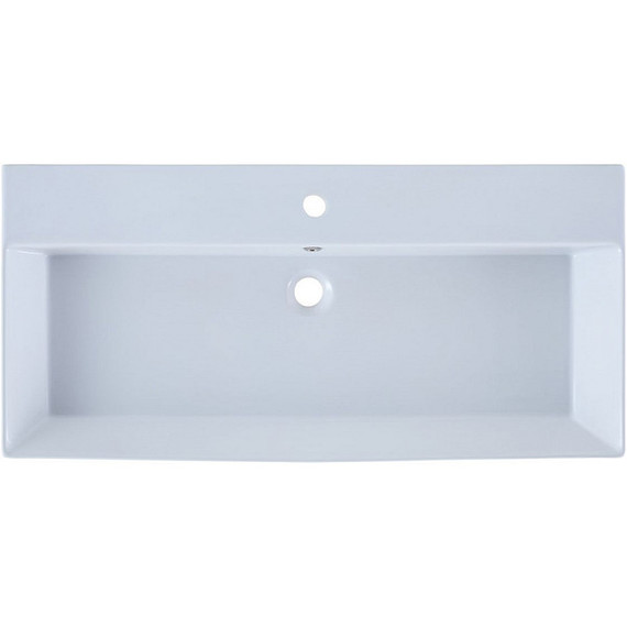 Тумба подвесная с раковиной Aquanet Бруклин 100 см 00310139, антрацит матовый - фото 12