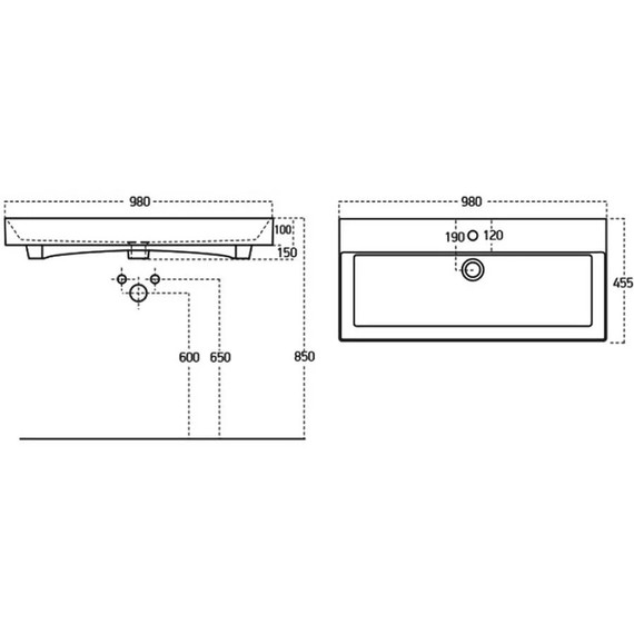 Тумба подвесная с раковиной Aquanet Бруклин 100 см 00310139, антрацит матовый - фото 13