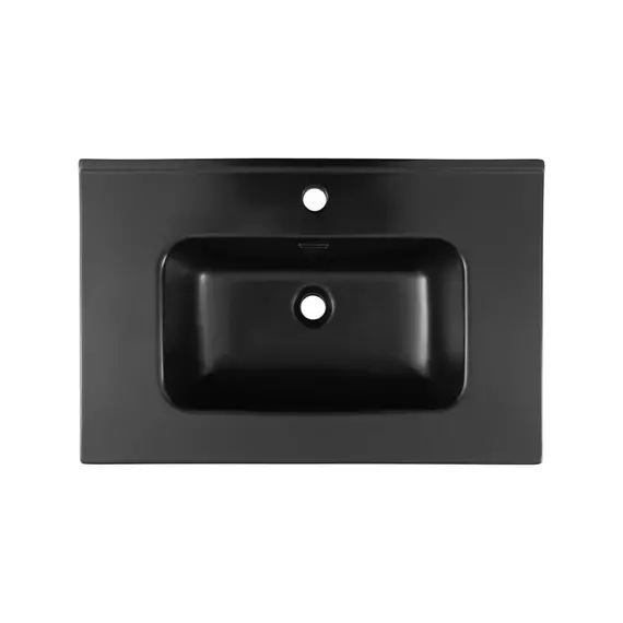 Тумба подвесная с раковиной Aquanet Милан 70 см 00336368 (раковина Aquanet Flat 70 см) белый глянец - фото 7