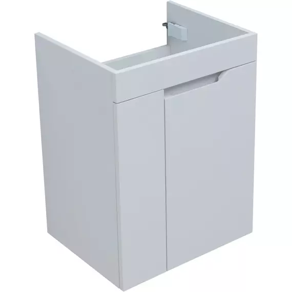 Тумба подвесная с раковиной Aquanet Практика 50 см 00330451, белый матовый - фото 11