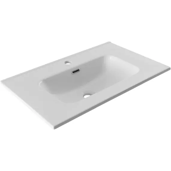 Тумба подвесная с раковиной Aquanet Алвита New 70 см 00334185 (раковина Aquanet Flat 70) дуб веллингтон табак - фото 9