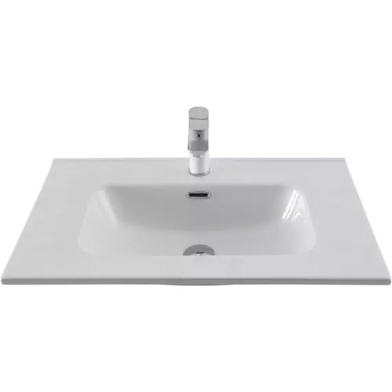 Тумба подвесная с раковиной Aquanet Алвита New 70 см 00334185, дуб веллингтон табак - фото 2