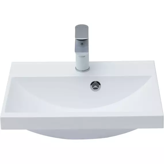 Тумба подвесная с раковиной Aquanet Нота New 50 см 00334196, дуб светлый - фото 12