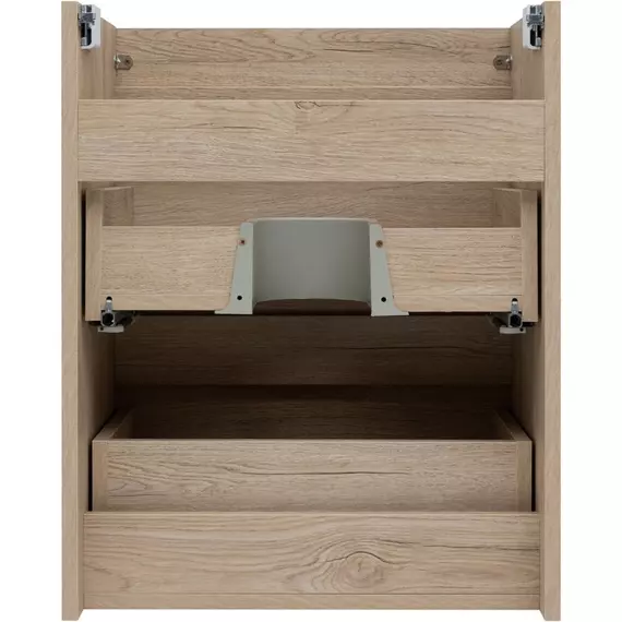 Тумба подвесная с раковиной Aquanet Нота New 50 см 00334196, дуб светлый - фото 11