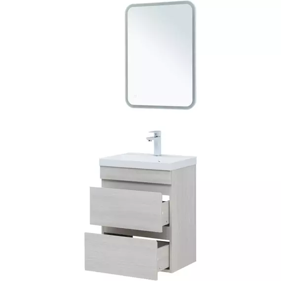 Тумба подвесная с раковиной Aquanet Нота New 50 см 00334202, дуб холден - фото 8