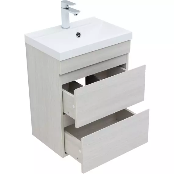 Тумба подвесная с раковиной Aquanet Нота New 50 см 00334202, дуб холден - фото 4