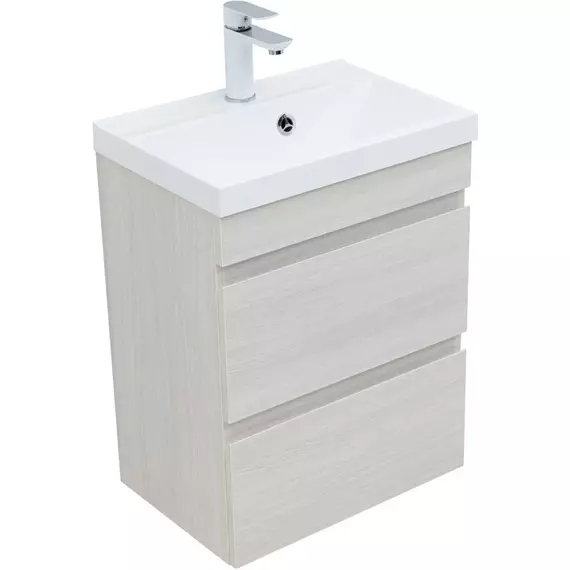 Тумба подвесная с раковиной Aquanet Нота New 50 см 00334202, дуб холден - фото 3