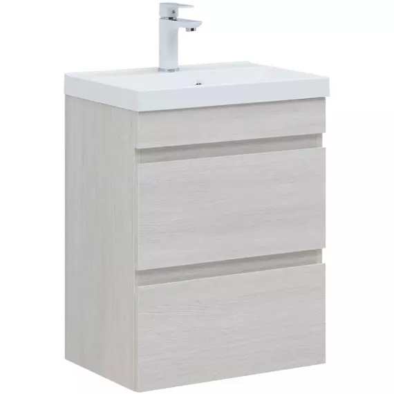 Тумба подвесная с раковиной Aquanet Нота New 50 см 00334202, дуб холден - фото 