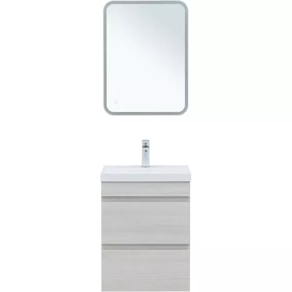 Тумба подвесная с раковиной Aquanet Нота New 50 см 00334202, дуб холден - фото 7