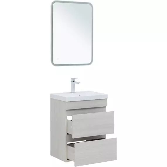 Тумба подвесная с раковиной Aquanet Нота New 50 см 00334202, дуб холден - фото 5