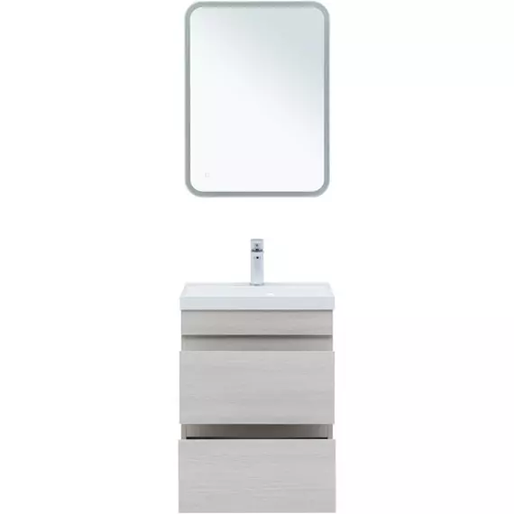 Тумба подвесная с раковиной Aquanet Нота New 50 см 00334202, дуб холден - фото 6