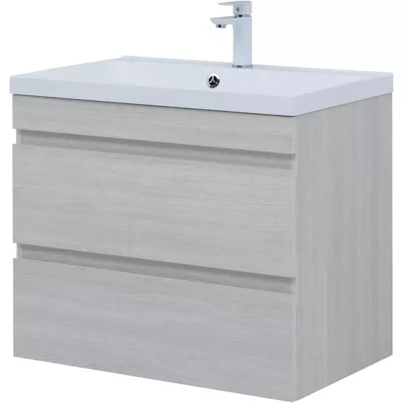 Тумба подвесная с раковиной Aquanet Нота New 75 см 00334204, дуб холден - фото 9