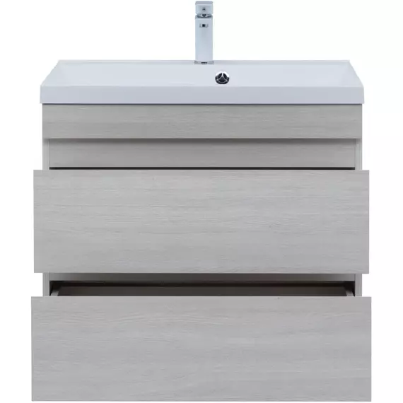 Тумба подвесная с раковиной Aquanet Нота New 75 см 00334204, дуб холден - фото 7