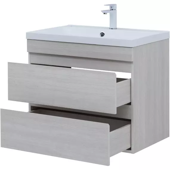 Тумба подвесная с раковиной Aquanet Нота New 75 см 00334204, дуб холден - фото 8