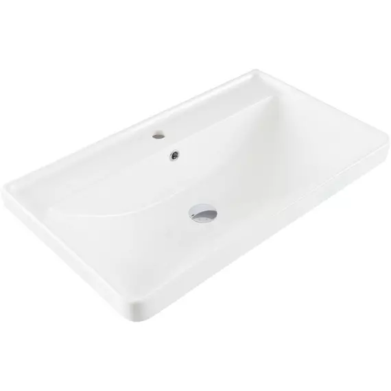 Тумба подвесная с раковиной Aquanet Вега 2.0 80 см 00337955, чёрный - фото 11