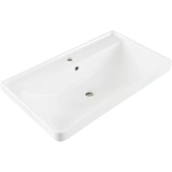 Тумба подвесная с раковиной Aquanet Вега 2.0 80 см 00337955, чёрный - фото 12