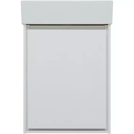 Тумба подвесная с раковиной Aquanet Милан 45 см 00339962, белый глянец - фото 2