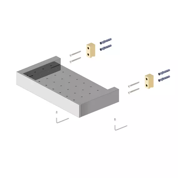 Полочка Timo Petruma 15222/18, черное золото - фото 2