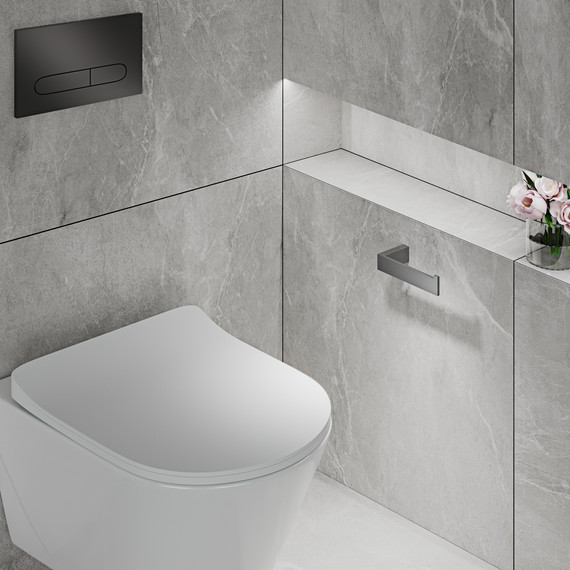 Держатель для туалетной бумаги Timo Petruma 15241/18, цвет чёрное золото - фото 3