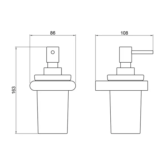 Дозатор для жидкого мыла Timo Luiro 18439/18, цвет чёрное золото - фото 2