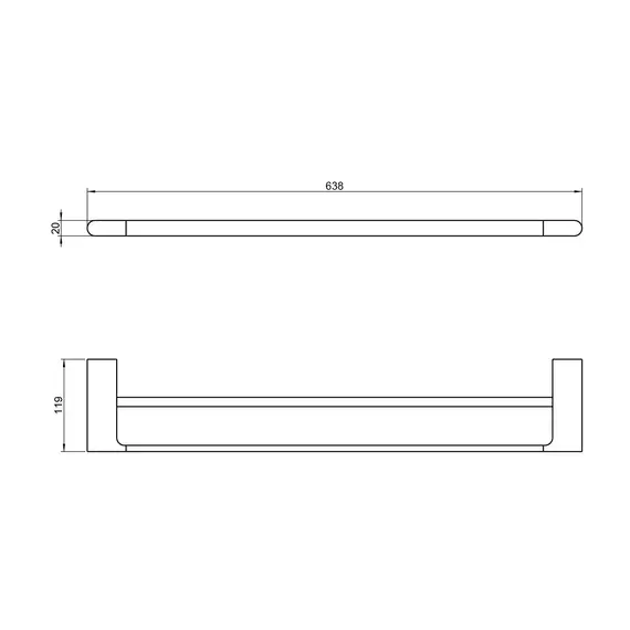 Полотенцедержатель Timo Luiro 18456/03, цвет чёрный матовый - фото 2