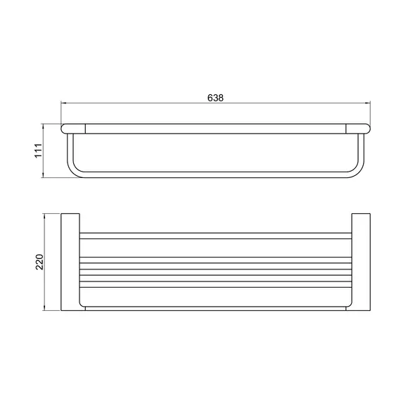 Полка для полотенец Timo Luiro 18458/18, цвет чёрное золото - фото 2