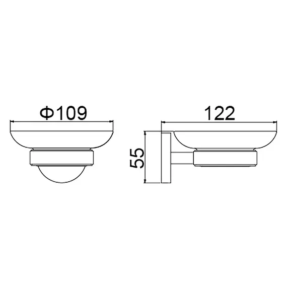 Мыльница Timo Saona 13021/13, цвет никель - фото 2