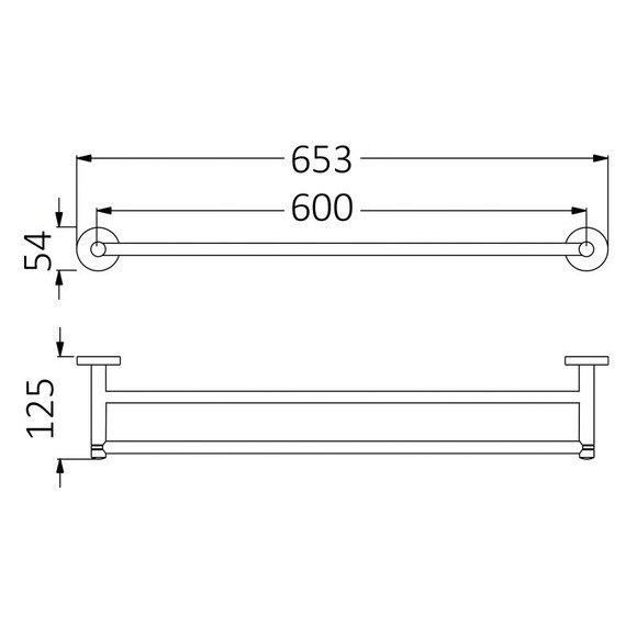 Полотенцедержатель Timo Saona 13056/13, цвет никель - фото 2