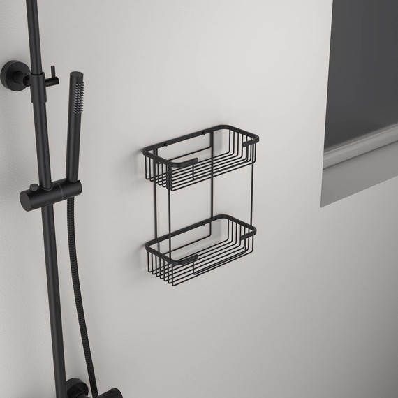 Полочка Timo Saona 13083/03, цвет чёрный матовый - фото 3