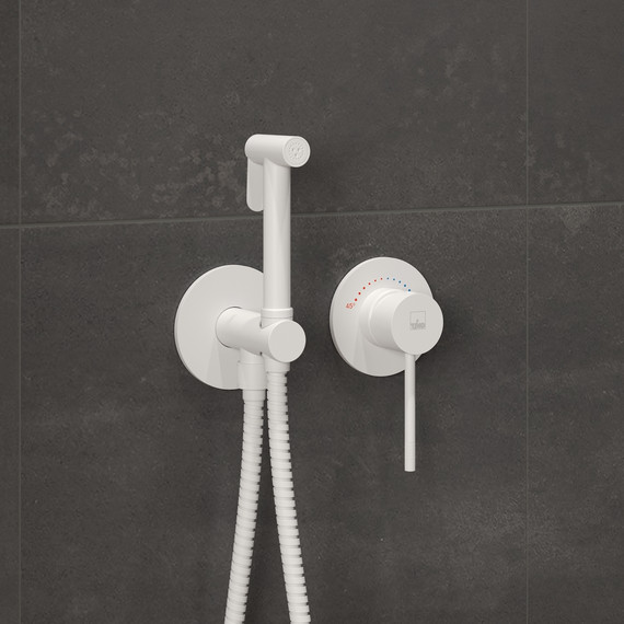 Набор для гигиенического душа Timo Saona 2339/16SM (со скрытой частью) белый матовый - фото 3