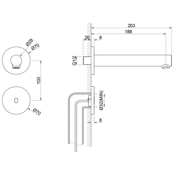Смеситель для раковины сенсорный Timo Saona 2373/18SM, чёрное золото - фото 2