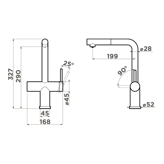 Смеситель для кухни Omoikiri Karatsu-S gb 4994611, графит - фото 10