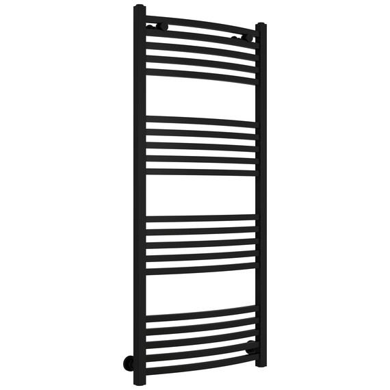 Полотенцесушитель водяной Сунержа Аркус П20 500x1200 мм 31-0251-1250, чёрный матовый - фото 