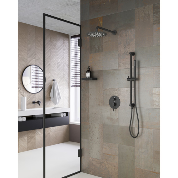 Душевая система для душа Timo Saona SX-2309/03SM (со скрытой частою) чёрный матовый - фото 2