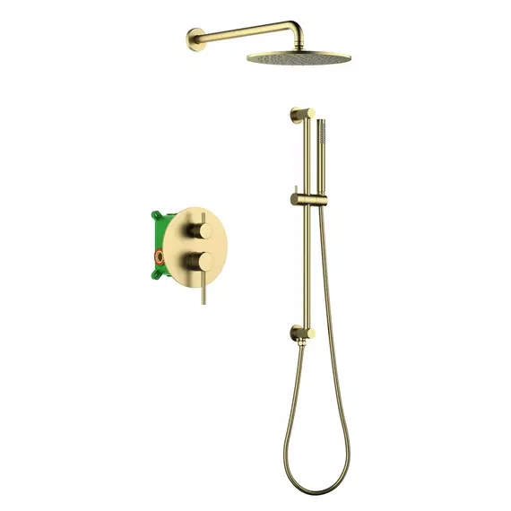 Душевая система для душа Timo Saona SX-2309/17SM (со скрытой частою) золото матовое - фото 