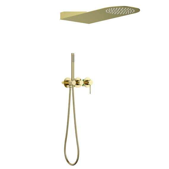 Душевая система для душа Timo Saona SX-2340/17SM (со скрытой частью) золото матовое - фото 