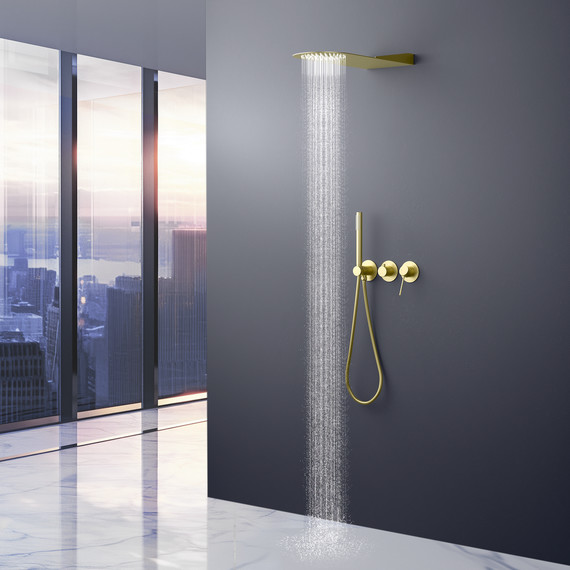 Душевая система для душа Timo Saona SX-2340/17SM (со скрытой частью) золото матовое - фото 3