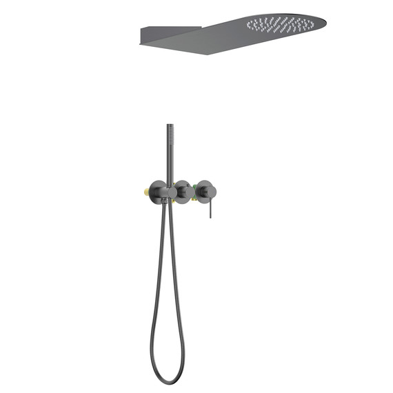 Душевая система для душа Timo Saona SX-2340/18SM (со скрытой частью) чёрное золото - фото 