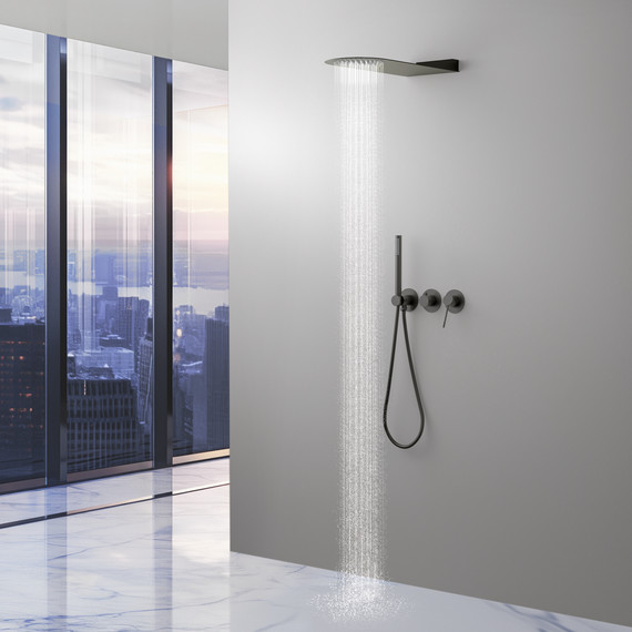 Душевая система для душа Timo Saona SX-2340/18SM (со скрытой частью) чёрное золото - фото 3