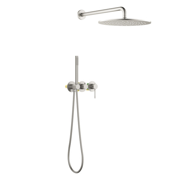 Душевая система для душа Timo Saona SX-2349/13SM (со скрытой частью) никель матовый - фото 