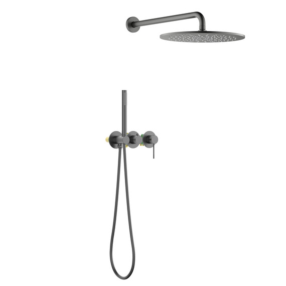 Душевая система для душа Timo Saona SX-2349/18SM (со скрытой частью) чёрное золото - фото 