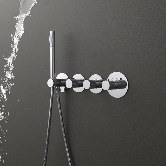 Душевая система для душа с термостатом Timo Saona SX-2350/00SM (со скрытой частью) - фото 2