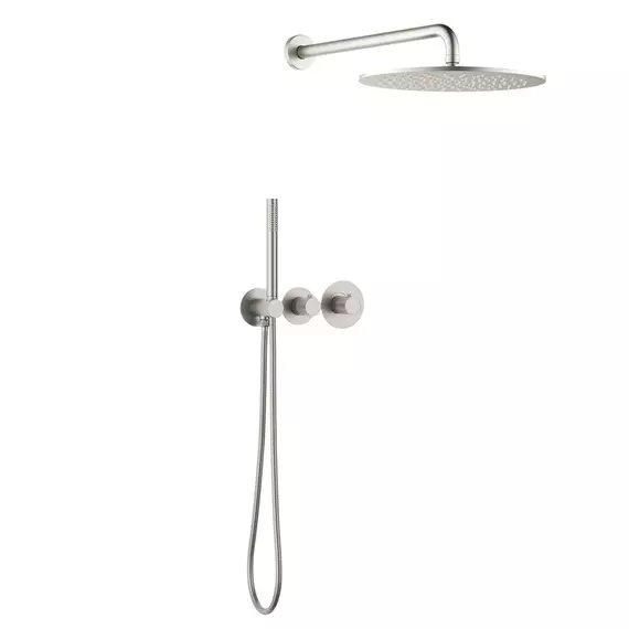 Душевая система для душа с термостатом Timo Saona SX-2359/13SM (со скрытой частью) никель - фото 