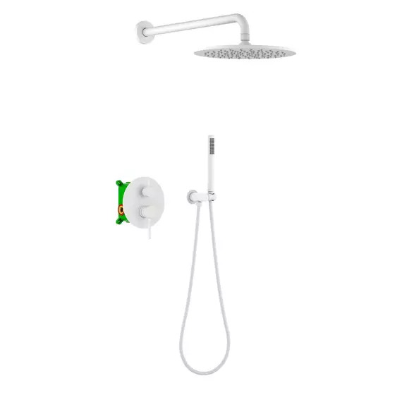 Душевая система для душа Timo Saona SX-2369/16SM (со скрытой частью) белый матовый - фото 