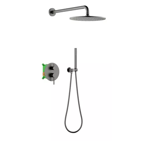 Душевая система для душа Timo Saona SX-2369/18SM (со скрытой частью) чёрное золото - фото 