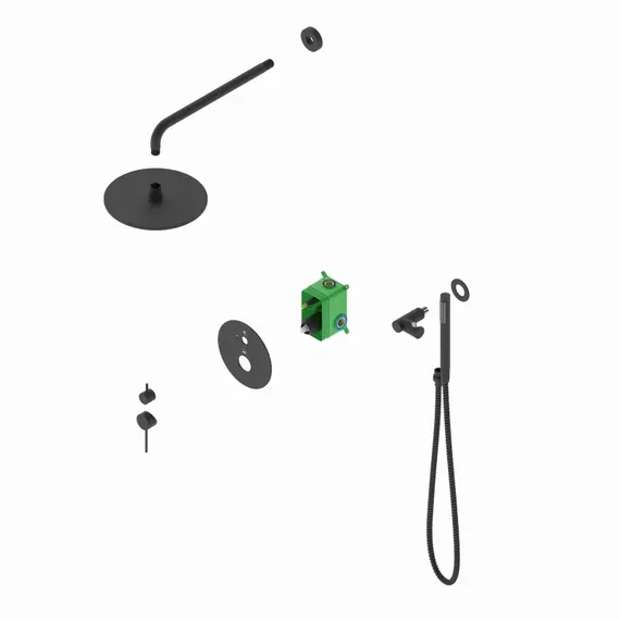 Душевая система для душа Timo Saona SX-2369/18SM (со скрытой частью) чёрное золото - фото 3